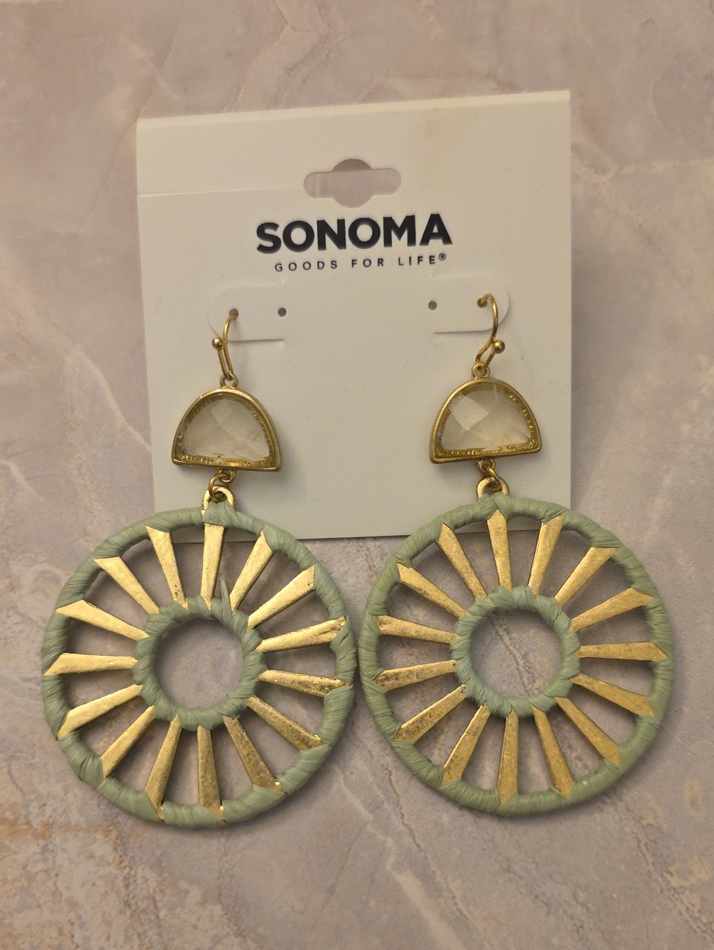 SONOMA Gold-Tone Drop Sunburst Earrings